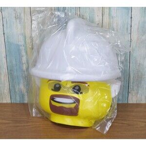 RARE 2017 Disguise LEGO Firefighter Minifigure Mask & Hands Gloves Costume Set